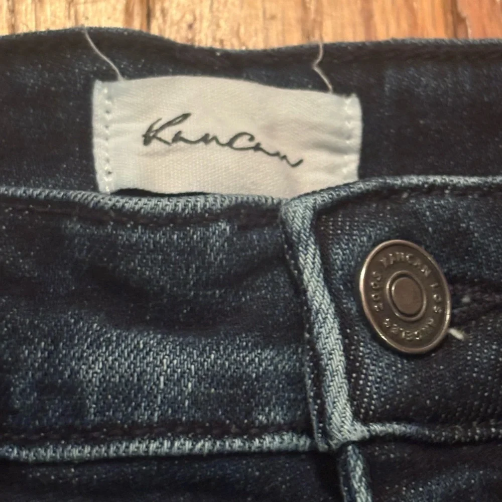KanCan Juniors Blue Straight Leg Jeans Distressed Classic Style Size 9/28